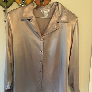Dress Barn 22/24 Gold holiday long sleeve blouse